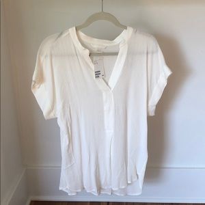 Chiffon Style White Top